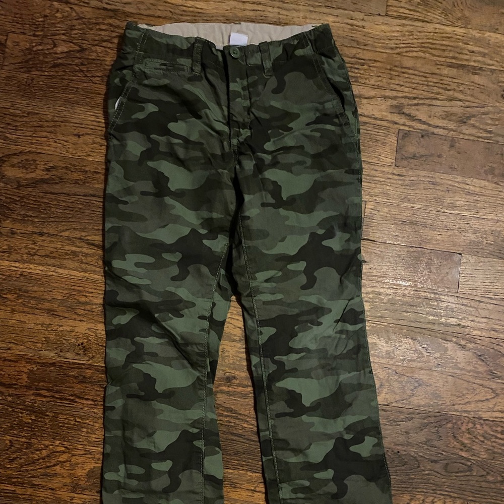 Gap, Lightly Worn Lined Camo Trousers - 8